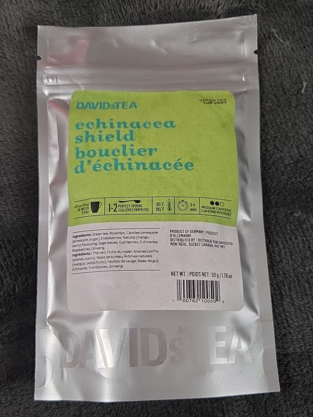 🌞2/$20🌞Sealed Davidstea ECHINACEA SHIELD Loose Leaf Tea 50g Davids Tea